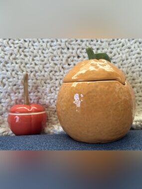 EUC Ceramic Fruit Canisters